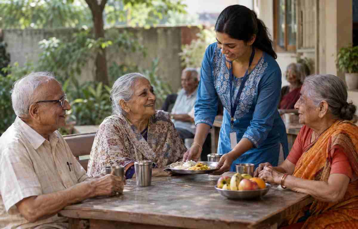 Senior citizen support and elderly care assistance for older people